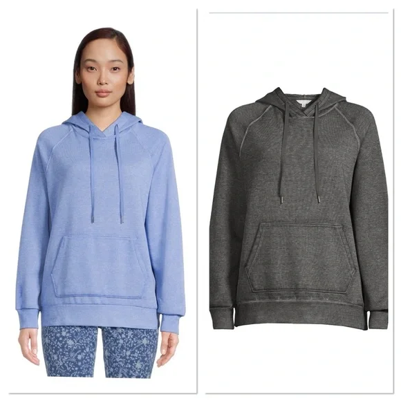 Time and Tru Garment Washed
Pullover Hoodie, Set of 2, Size Small - Picture 2 of 7